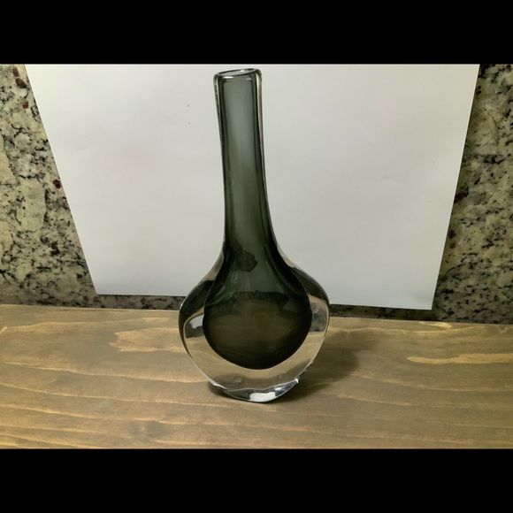 Signed: Orrefors N3538 Other - Vintage Swedish Art Glass Teardrop Bud Vase